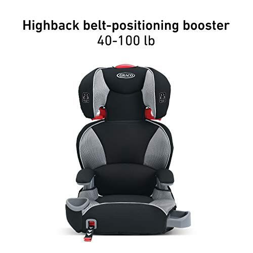 Graco TurboBooster LX Yüksek Sırtlı Çocuk Koltuğu Latch Sistemi ile, Matrix, 10.55 Pound - 2