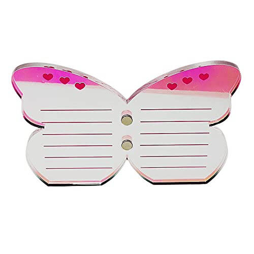 Grafting False Eyelash Acrylic Extension Pallet, Eyelash Extension Tweezers Plate Pad Makeup Palette Individual Training Tools Butterfly-shaped (Dazzling(5.9x3.9inch)) - 1