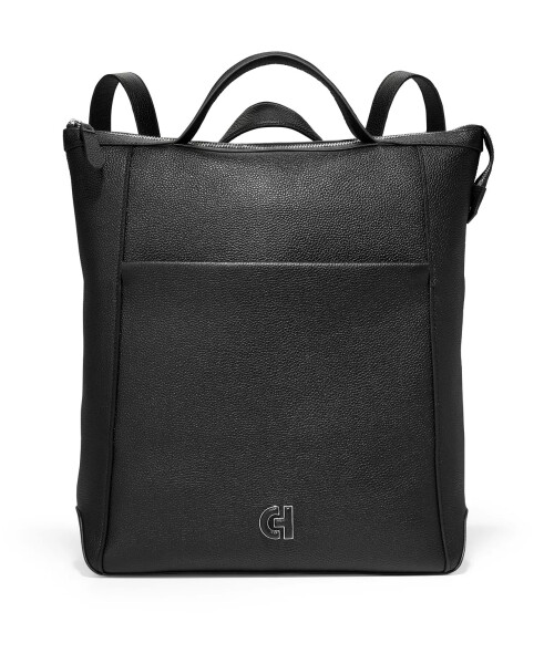 Grand Ambition Convertible Leather Backpack Black - 1