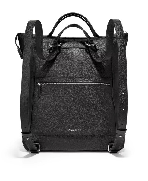 Grand Ambition Convertible Leather Backpack Black - 2