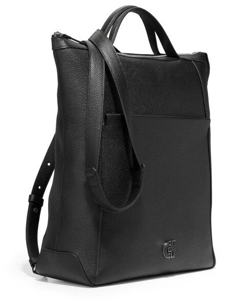 Grand Ambition Convertible Leather Backpack Black - 3