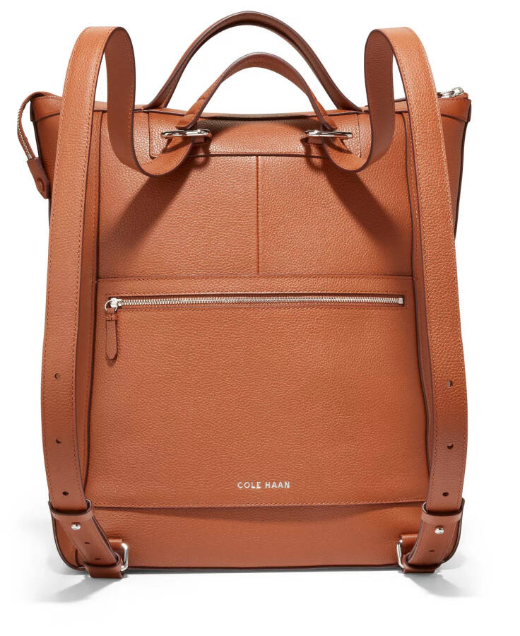 Grand Ambition Convertible Leather Backpack British Tan - 2