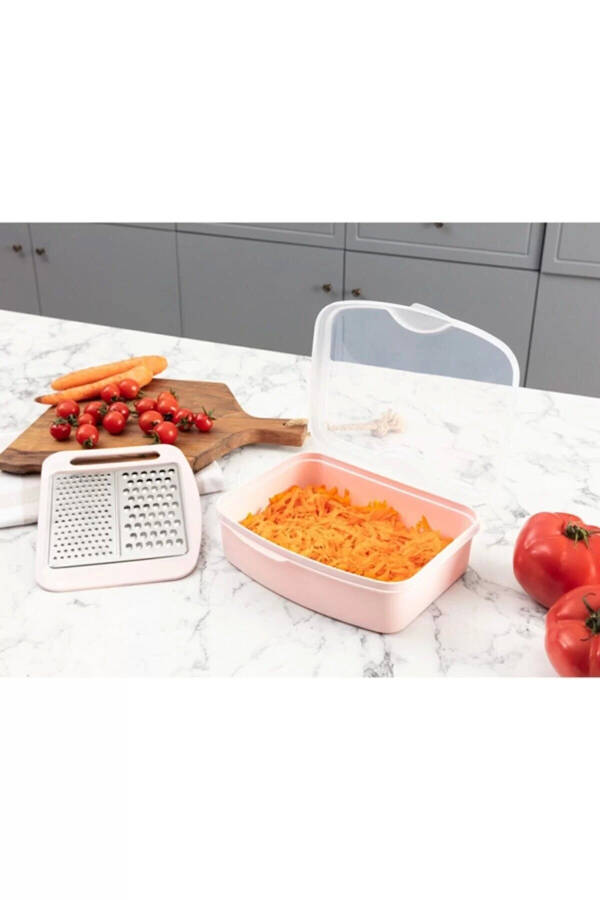 Grater Storage Container Garlic Grater Carrot Vegetable Grater Kitchen Slicer Chopper Grater - 10