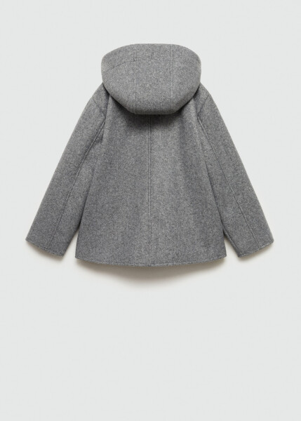 Gray buttoned wool jacket - 9