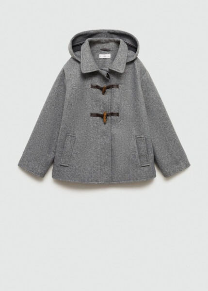 Gray buttoned wool jacket - 2