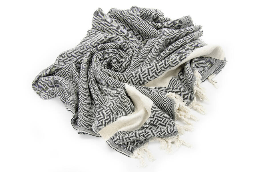 Gray Cotton Bamboo Pestemal - 3