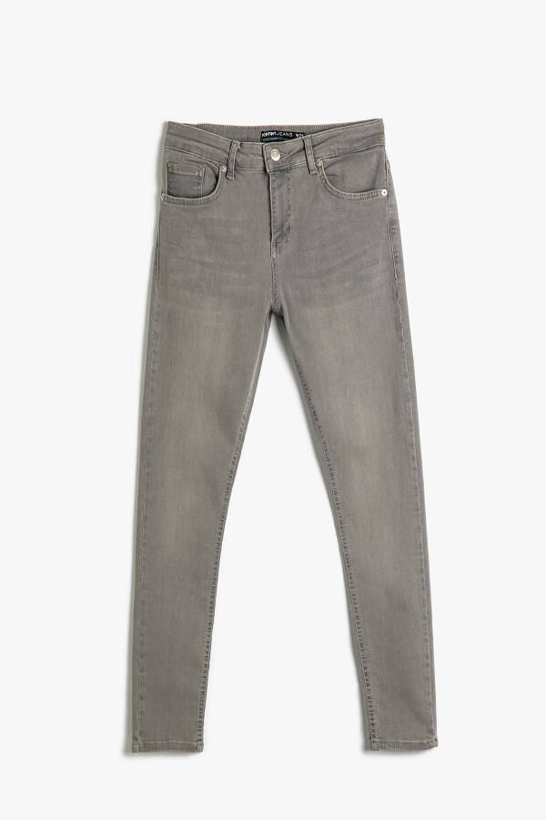 Gray men's jeans - 1