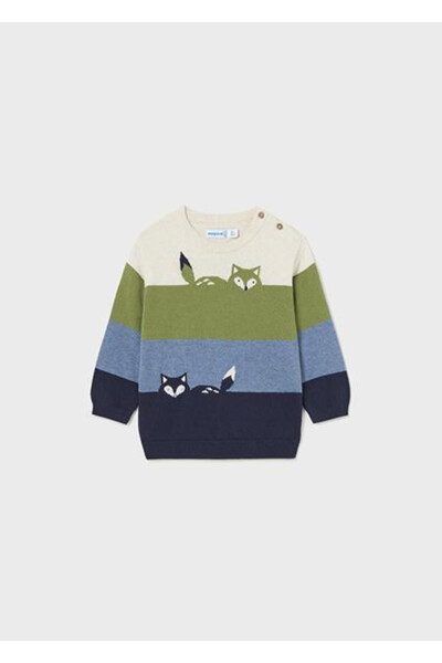 Green Baby Boy Sweater - 1