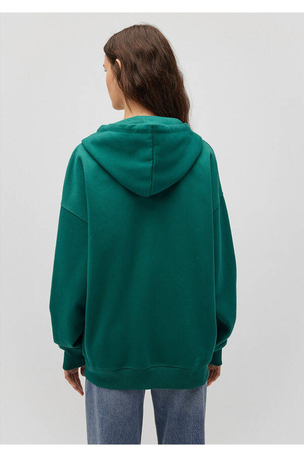 Green Hooded Zip-Up Sweatshirt 1610221-71874 - 22