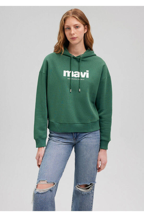 Green Hoodie with Logo Print 168334-71874 - 21