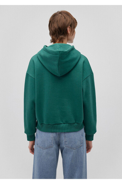 Green Hoodie with Logo Print 168334-71874 - 10