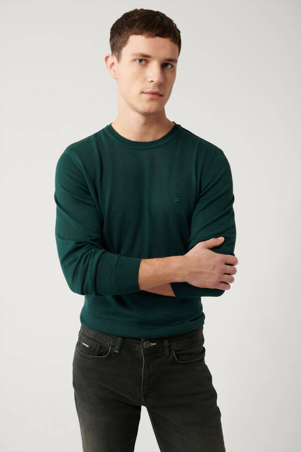 Green Knit Sweater - 1