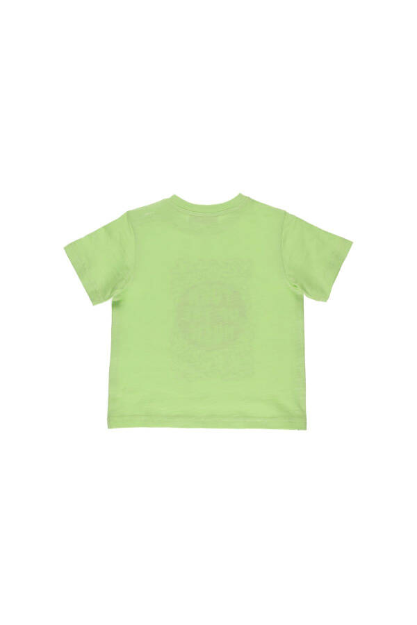 Green Short-Sleeved Printed T-Shirt for Baby Boys - 8