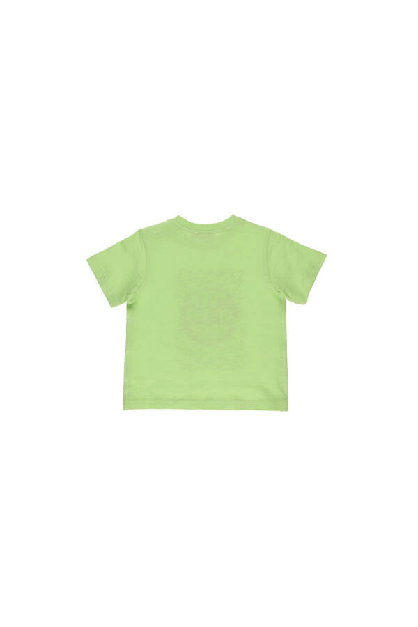 Green Short-Sleeved Printed T-Shirt for Baby Boys - 5