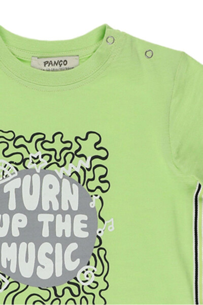 Green Short-Sleeved Printed T-Shirt for Baby Boys - 6