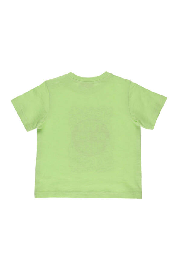 Green Short-Sleeved Printed T-Shirt for Baby Boys - 2