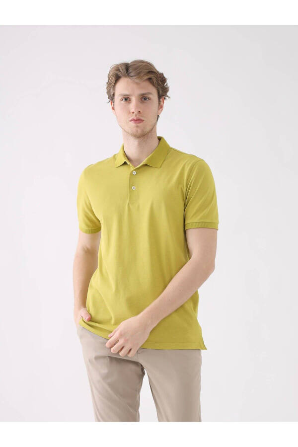 Green Slim Fit Polo T-Shirt - 85413 - 1