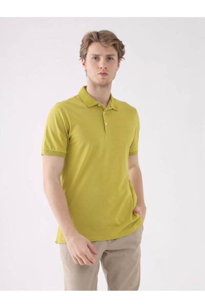 Green Slim Fit Polo T-Shirt - 85413 - 3