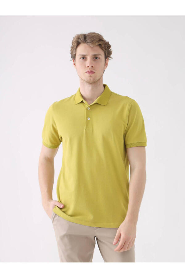 Green Slim Fit Polo T-Shirt - 85413 - 5