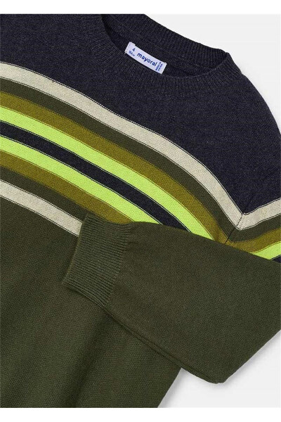 Green Striped Boys Sweater 4351 - 5