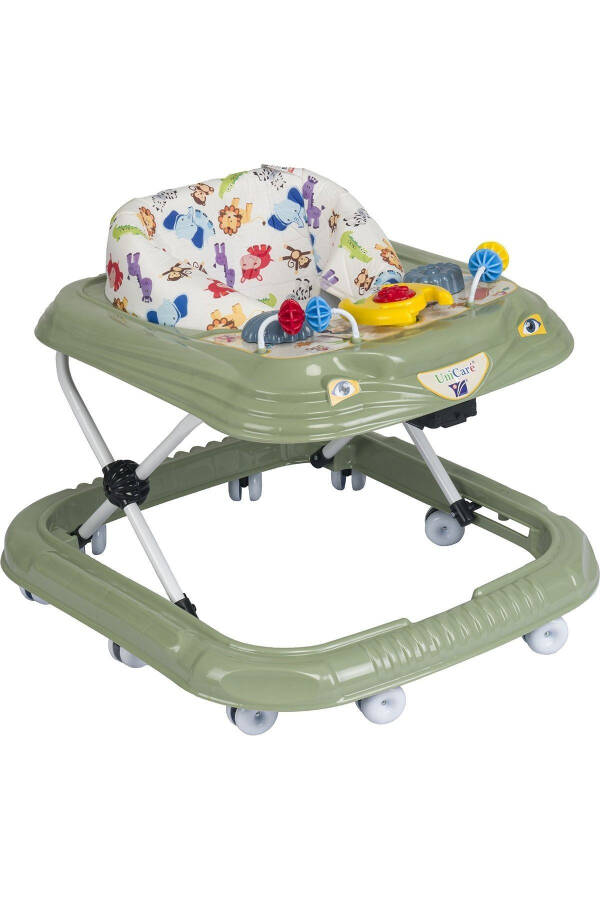 Green Toy and Horn 3-Stage Spider Baby Walker with Seat - 1