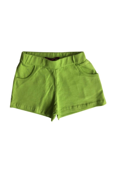 Green Unisex Kids Shorts - 2