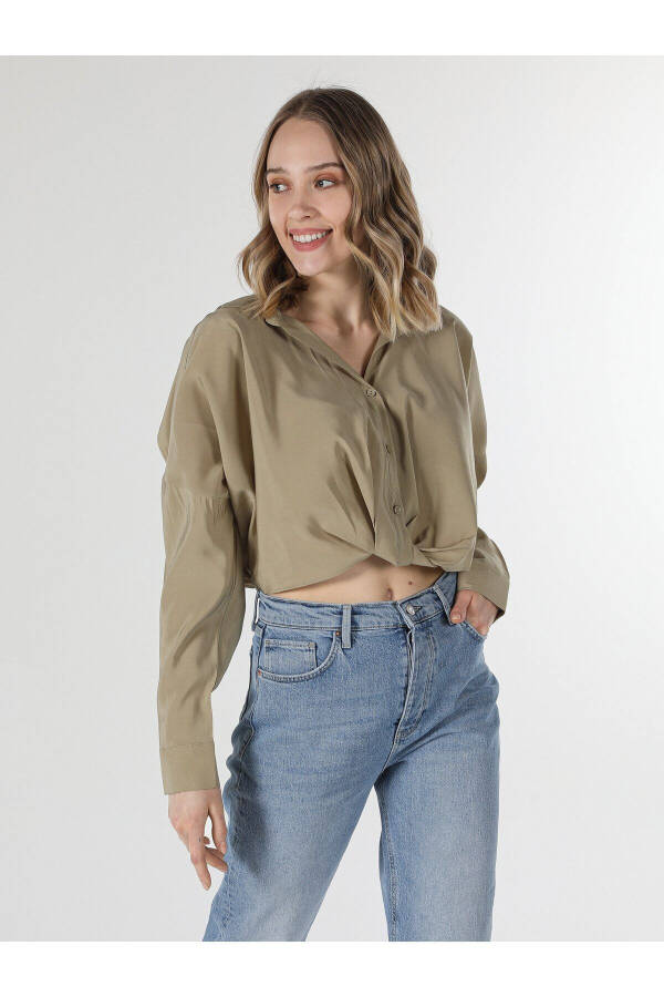 Green Women's Blouse - 4