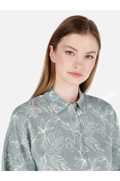 Green women's shirt - 4