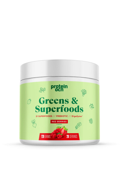 Greens & Superfoods - Red Berries - 120g - 20 Servings - 1