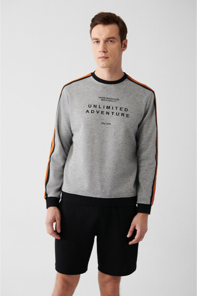 Grey Easy Iron Crew Neck Sweatshirt - 1