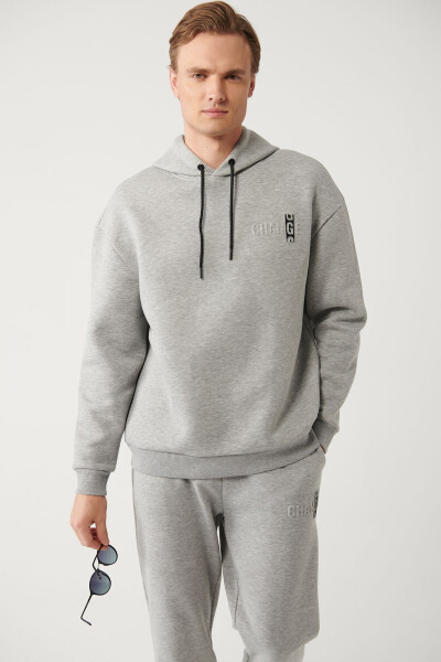 Grey Hooded Sweatshirt - 3