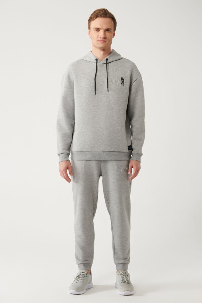 Grey Hooded Sweatshirt - 7