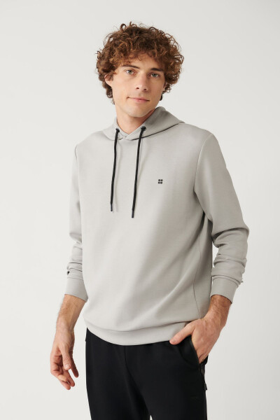 Grey Hooded Sweatshirt - 1