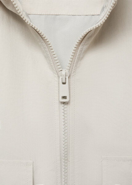 Grey, hooded waterproof jacket. - 15