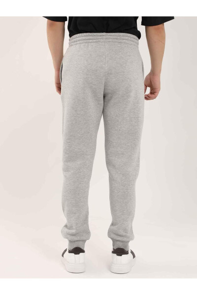 Grey Melange Men's Oversized Cotton Casual Sweatpants - 103772 - 10