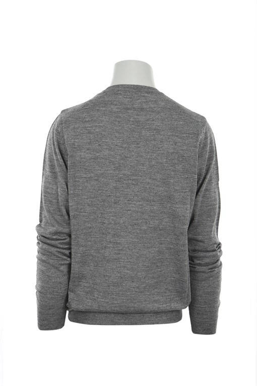 Grey Regular Fit Crew Neck Knit Sweater - 11