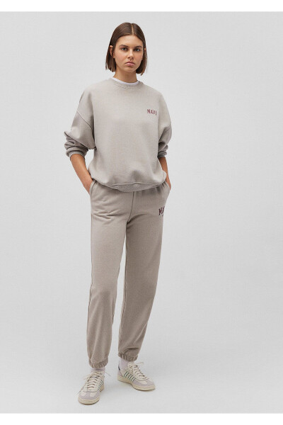 Grey Sweatshirt with Logo Print 1611600-70112 - 20