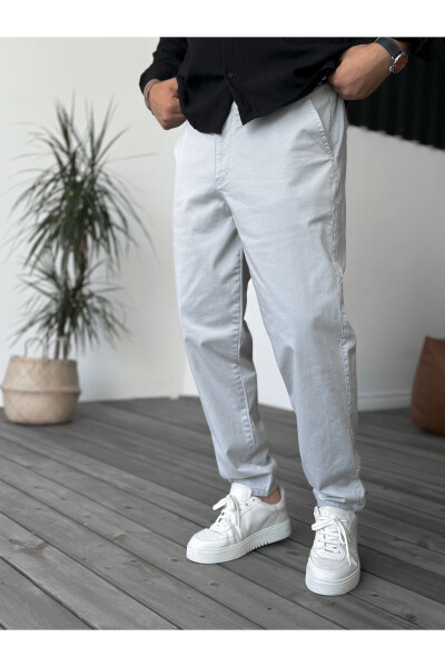 Gri Likralı Basic Chino Boyfriend Df-2364/2369 - 6