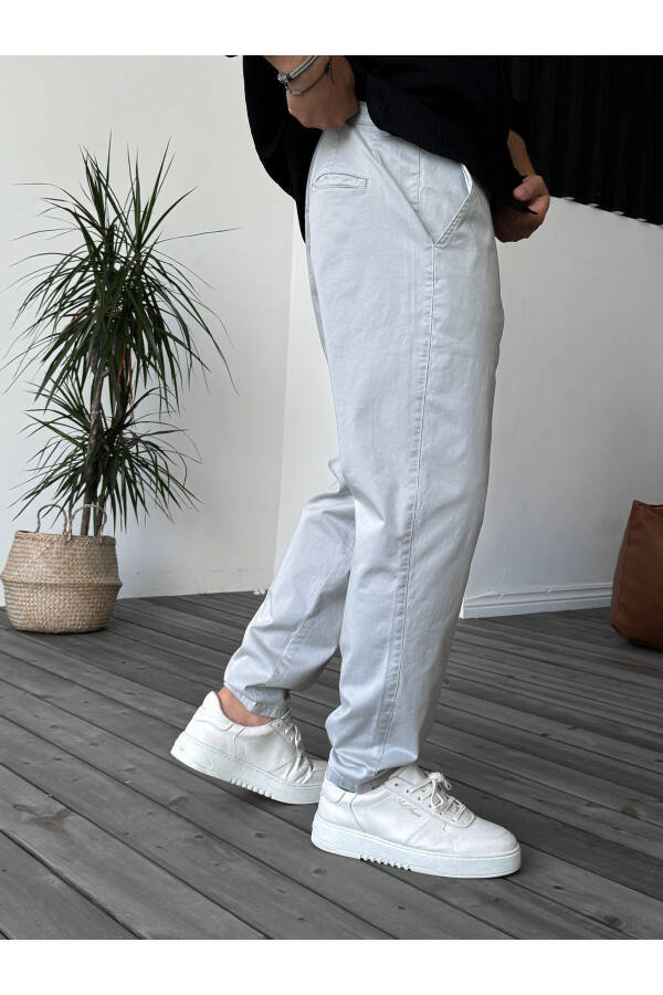 Gri Likralı Basic Chino Boyfriend Df-2364/2369 - 9