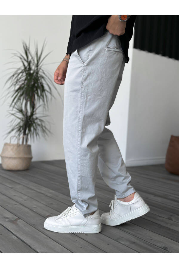 Gri Likralı Basic Chino Boyfriend Df-2364/2369 - 10