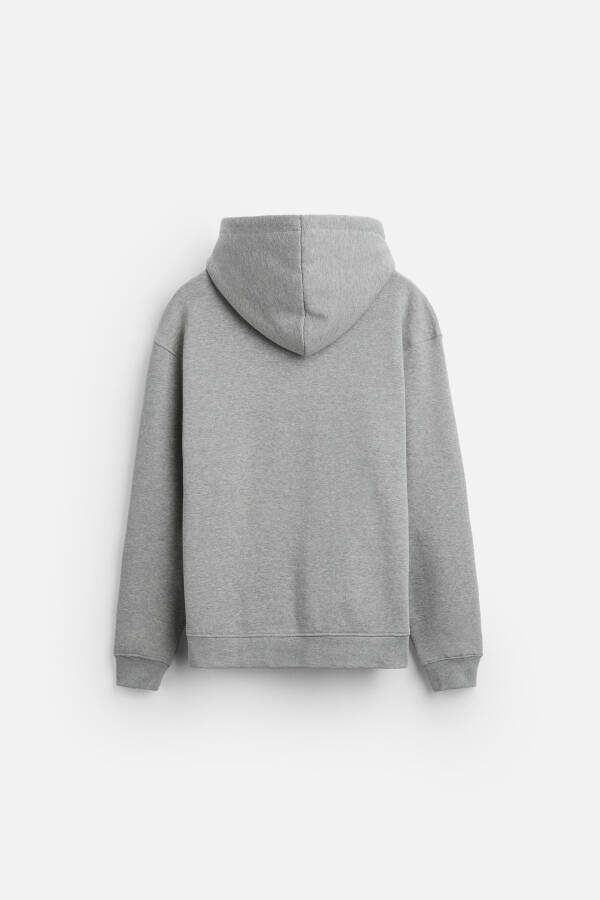 KAPÜŞONLU SWEATSHIRT-Gri marn - 8