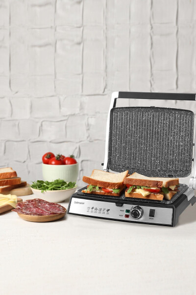 Grillart 2000Watt 3-in-1 Granite Removable Plate Waffle, Grill, Toaster - 21