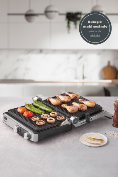 Grilliant 1340h Inox Body Cast Plate Toaster and Grill Machine - 4