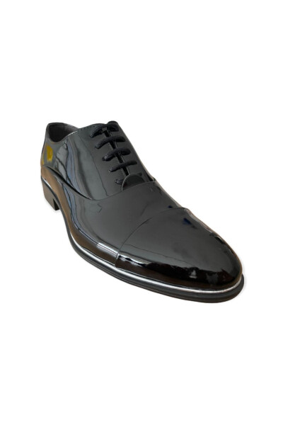 Groom's Patent Leather Shoes with Full Sole and Non-Slip Soles - 2