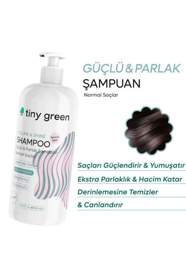 Güçlü Parlak Normal Saçlar Şampuan 500 ml - 2