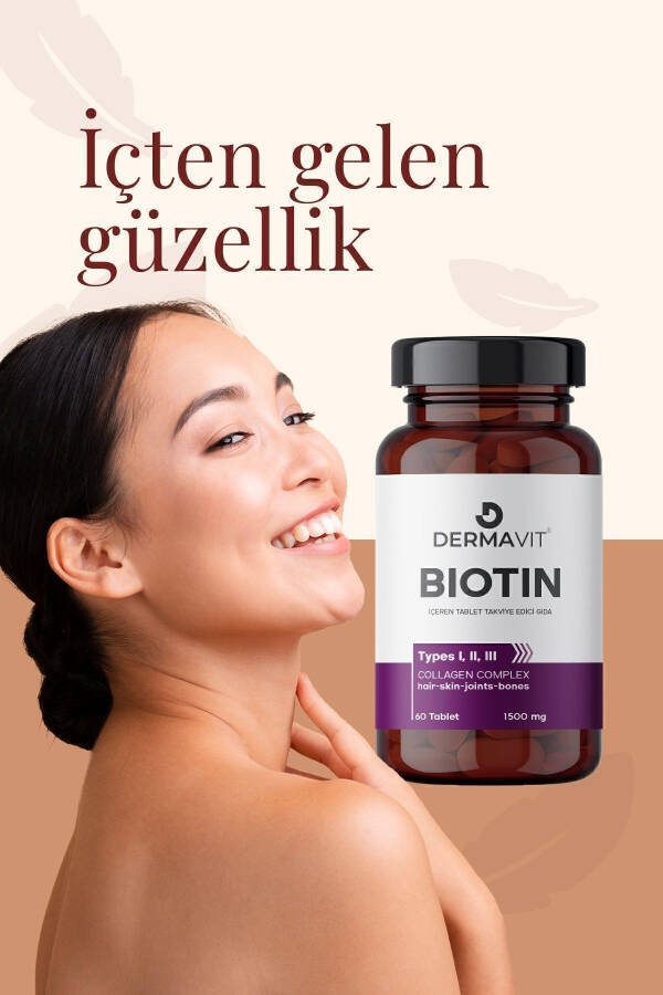 Güçlü Saç Ve Tırnaklar Için Biotin 1500 Mg 60 Tablet - 3