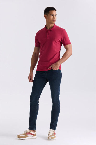 Gül Kurusu Slim Fit Polo Yaka T-Shirt - 2