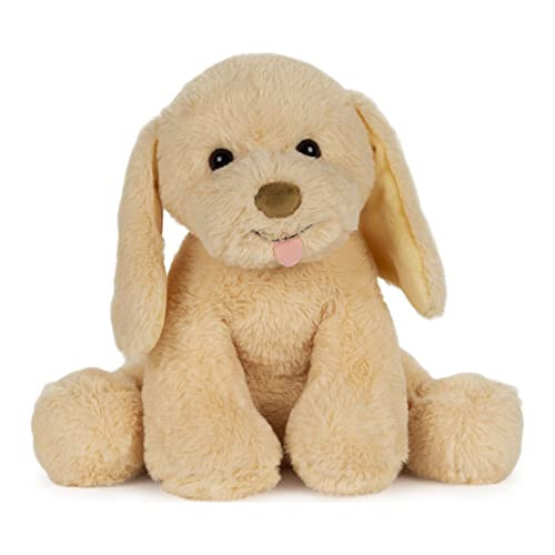 GUND Baby My Pet Puddles Animatsionli plyush, Premium to'ldirilgan hayvon havlaydigan plyush itcha bolasi 1 yosh va undan katta bolalar uchun, sariq, 12” - 1