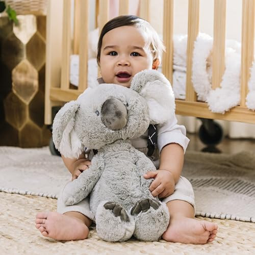 GUND Bebek Diş Çıkarma Koala Peluş Dolgulu Oyuncak 12 inç, Gri - 8