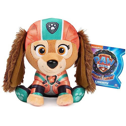 GUND PAW Patrol: The Mighty Movie Liberty Stuffed Animal, Officially Licensed Plush Toy for Ages 1 and Up, 6” - 6